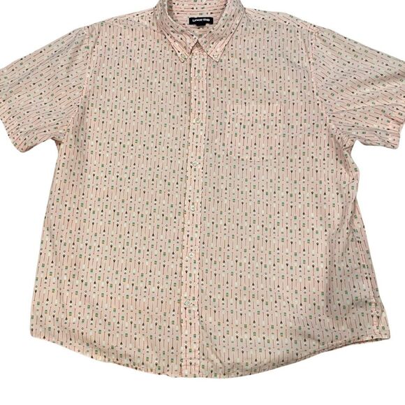 Lands' End Men's Pink Short Sleeve Shirt - XXL - Picture 5 of 9
